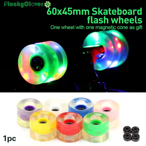 1pc Flashing Roller Wheel 60mm for Skateboard Penny board LED Light Wheel Dance Board 85A 60X45mm Do
