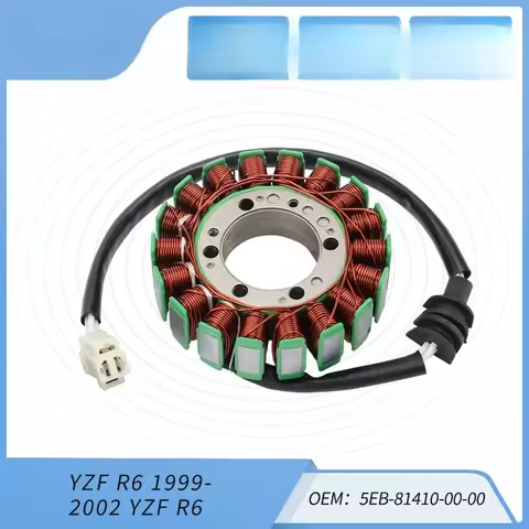 Motorcycle Parts Stator Coil YZF R6 99-02 5EB-81410-00-00