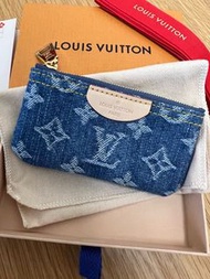 Lv 牛仔散子包 lv denim coin bag