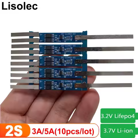 BMS 2S Charge Plate Module 18650 21700 7.4V Li-ion 6.4V Lifepo4 Battery 3A 5A Charge Discharge Prote