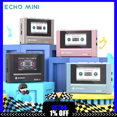 Fiio Snowsky Echo Mini Wireless Bluetooth Mp3 Mini Walkman 8GB Custom Support Dsd Retro Portable Blu