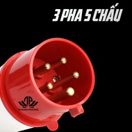 3-Phase 5-Prong Industrial Socket Plug 16A 32A