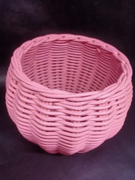 POT ROTAN BULAT 10 CM / VAS ROTAN BULAT 10 CM