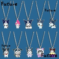 FUTURE Kuromi Necklace, Kuromi PVC Anime Figures Necklace, Kawaii Anime Merchandise Decoration Carto