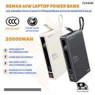 【CCC Certified】65W Fast-Charging Laptop Power Bank 20000mAh Includes Cable High-Capacity Power Bank