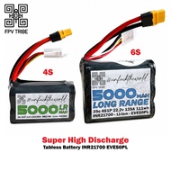 FPV Tribe 21700 Tabless Li-ion Pack | EVE 50PL | 5000mAh | 4S / 6S | XT60 | High Discharge