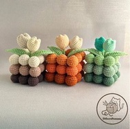 🧶鈎織成品🌸波波鬱金香💐小花盆🌷永生花🌺