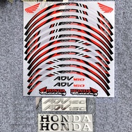ADV 160 Reflective Motorcycle Wheel Sticker Rim Hub DecalsFor HONDA ADV 160 Adv160