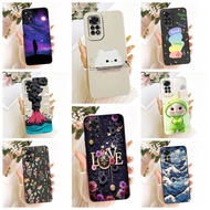6.43'' Global Casing For Redmi Note 11 Cover Aesthetic Fashion Cartoon 2D Painted Silicone Phone Cas