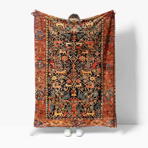 Turkish Vintage Kilim Rug Persian Area Rug Shag Rug Bohemian Floor Carpet Home Decor Gift