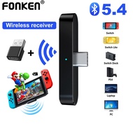 Fonken Transmitter Bluetooth Adapter Switch/PS4/PS3/PC Audio Game USB Type C Connector
