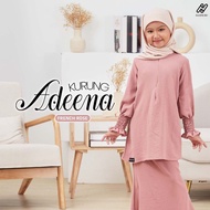 HASNURI Baju Kurung Moden Regular Kanak-Kanak High Quality Italian Crepe Baju Kurung Adeena Kids