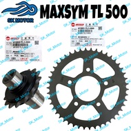 (520) 15T 46T SYM MAXSYM TL 500 i TL500 Front Rear Sprocket Driven Final Spoket Depan Belakang 41202