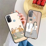 Softcase Glass [SC132] for A53 Y20 C15 C11 Y30i REDMI 9C NOTE 10 A12 A92 A31 A33 Reno4 REALME 7i