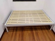 ⭐️任何尺寸可訂做🔥全新包送貨 黑色/白色 鐵板/木板鐵牀架 單人牀 雙人牀 牀架(貨號：n2b8h0)