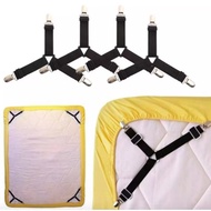 4PCS Upgraded Triangle Bed Sheet Mattress Holder Grippers Fastener Clips Non-Slip Bedsheet/Topper/SofaCover Mattress Covers Clip Sofa Cushion Stays Keepers Bed Sheet Elastic Holder Straps Clip Bed Set