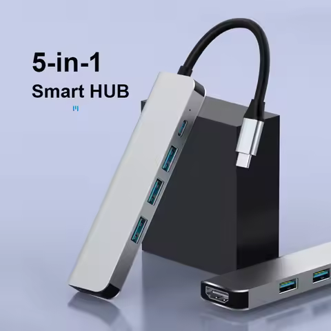 USB C HUB Type C To HDMI-CompatibleSplitter Thunderbolt 3 Docking Station Laptop Adapter For Macbook