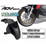 Honda ADV160 ADV 160 ADV160 Motorcycle Front Fender Mudguard Cover Carbon Fiber Mudguard Depan ADV Cover Set Depan 2022