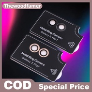 thewoodfamer 1/2Pcs For Flip7 Metal Ring Camera Len Protector Anti-Scratch HD Camera Lens Protective