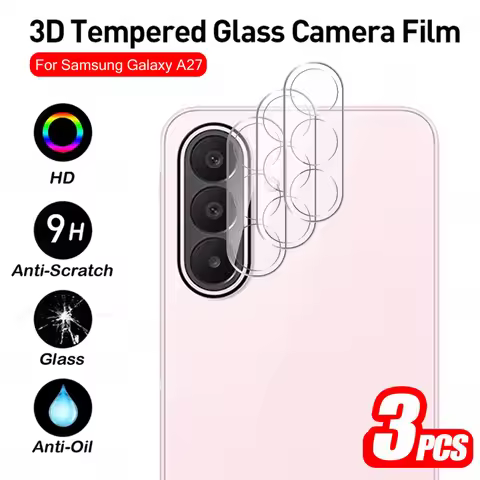 3Pcs For Samsung Galaxy A27 Cover Camera Protector Case Samsung A17 4G A27 A37 A57 5G HD 3D Rear Len