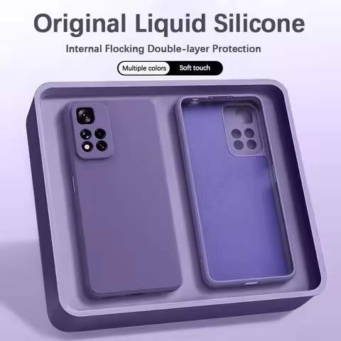 Shell Phone Case for Redmi Note 11 Pro Plus Pro+ SE 11S 11T 11E Pro 11T Pro Plus 4G 5G Liquid Silico