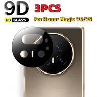 1-3Pcs Ultra HD Black Edge Camera Lens Protector Film For Honor Magic V6 V5 Anti-Scratch Cover Phone