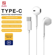 ZUZG Earphone USB Type-C In Ear Hearphone Headset Mic Volume Mate 10Pro 20 X RS P20 30 Note 10 for X