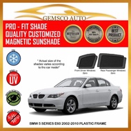 BMW 5 Series E60 2002-2010 ( Plastric Frame) ( 4pcs) Car sunshade