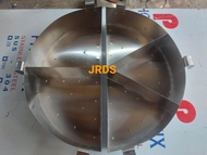 Stainless Pares Meat Divider No.1 Kaldero (17.5 inches inside Diameter)