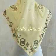 Tudung Bawal Manik Keliling Tabur Penuh