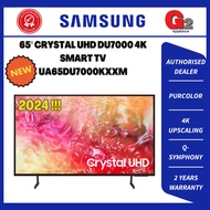 SAMSUNG (AUTHORISED DEALER) 65" CRYSTAL UHD DU7000 4K SMART TV UA-65DU7000KXXM - SAMSUNG WARRANTY MA
