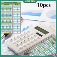 [HellerySG] 20 Pieces Conversion Table Stickers, Measurement Cheat Sheets, Stickers, Inches to Mm, f