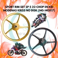 SPORT RIM SET SP 5 22 EN KEI MODENAS KRISS 1 KRISS1 KRISS 100 KRISS100 KRISS MR1 CT100 KRISTAR 110 K