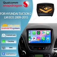 Car Radio Android 15 For Hyundai Tucson 2 LM IX35 2009-2015 Head Unit 4G LTE Stereo Qualcomm DVD Vie