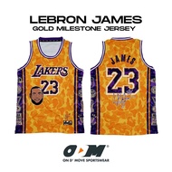 Lebron James Gold Milestone Jersey