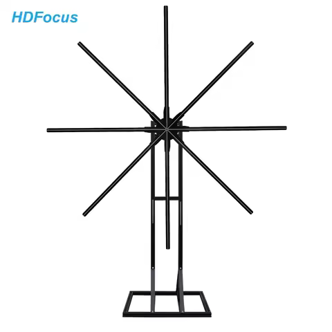 Naked Eye Stereo 3D Holographic LED Fan 3D Hologram 65cm 75cm 100cm 180cm Full Size Hologram Project