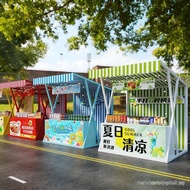 Trendy Street Vendor Stand Commercial Street Food Cart Night Market Event Stall Rack Event Promotion