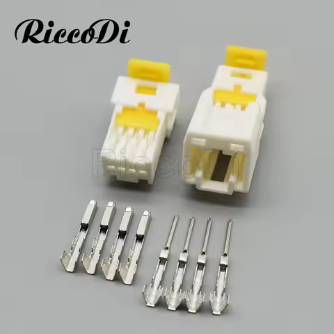 1-20 Kits 4 Pin 6098-1116 6098-1120 Car Rearview Mirror Plug Cable Connector 0.7 Series 3A04MW 3A04F