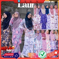 💎SNN XS-5XL BAJU KURUNG IRON LESS BAJU KURUNG PLUS SIZE TANPA IRON Baju Kurung Pahang Laura Printed 7.0 BY LUVLA KURUNG