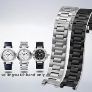 For Cartier Pasha PASHA series WSPA0013 W31077U2 concave steel watchband stainless steel watch strap