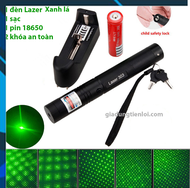 Đèn pin laser 303 Cao Cấp gồm pin sạc và khóa - Bút trình chiếu laser
