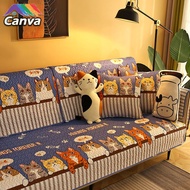 Cute cat sofa cover 1/2/3/4 seater L shape sofa cushion foldable sofa bed cover stretch fabric sofa cover non slip sofa cover sofa slips