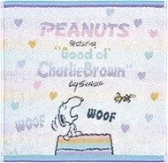 Nishikawa Snoopy Wash Towel, 13.4 x 13.8 x 0.4 inches (34 x 35 x 1 cm), Washable, 100% Cotton, Soft 