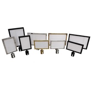 A4 A3 Stainless Steel Sign Frame Queue Stand Holder