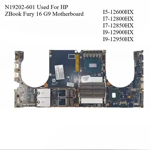 Wholesale N19202-601 Motherboard For HP zbook Fury 16 G9 Mainboard 6050A3344601-MB-A01 i9 i7 i5-12th