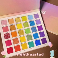 LIGHTHEARTED Glitter Eyeshadow, Long Lasting Fashion 30 Color Eyeshadow Palette, Cosmetic Waterproof