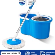 CODE B13P Blue Whale Super Mop Stainless Floor Mop With Rotary Washing Bucket 36