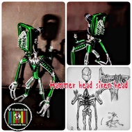 Siren Head Green With Big Teeth