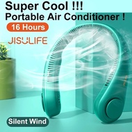 JISULIFE Mini Neck Fan Portable Bladeless USB Rechargeable Mute Sports Fans for Outdoor Ventilador