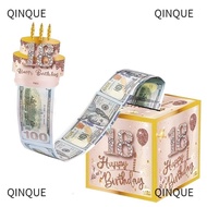 QINJUE Birthday Pull-Out Money Gift Box, 16th/18th  Party Money Roll Gift Box, with Card Money Bouqu
